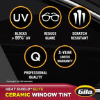 Gila® Heat Shield Elite™ 35% VLT Automotive Ceramic Window Tint DIY Advanced Heat Control Glare Control 2ft x 6.5ft (24in x 78in)