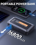 TREKURE Portable Car Battery Jump Starter 4000A 16800mAh Jump Box, Car Battery Jumper Starter Portable Jumper Cables for