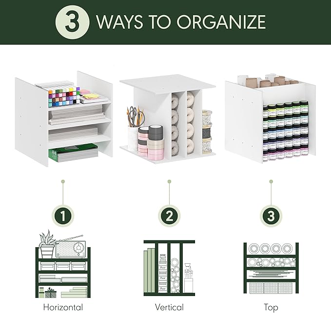 Furinno Cubicle Cube Insert, 3-Shelf Cube Organizer, Fits into Furinno Extra Thick Cubes, for Organizers and Storage, Black D