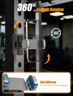 MOKPR Gym Magnetic Phone Holder【Strong Magnets】- 360 Adjustable Magnetic Phone Holders,Phone Holder Gym Accessories for Men Women Compatible with All Phones
