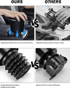 JOYTUTUS Upgraded Car Cup Holder Expander with Offset Base, Compatible YETI Ramblers, Hydro Flask, Large for Hold 18-40 oz Bo