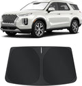 TINGLU Sun Shade for Hyundai Palisade 2020-2025 2026 Accessories Windshield Sun Shade Window Shade UV Rays Protection Sun Visor Cover with Steering Wheel Sunshade Storage Bag