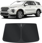 TINGLU Sun Shade for Hyundai Palisade 2020-2025 2026 Accessories Windshield Sun Shade Window Shade UV Rays Protection Sun Visor Cover with Steering Wheel Sunshade Storage Bag