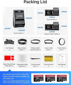 VIOFO A329S 4K 3 Channel Dash Cam, 4K Front + 2K Cabin Fisheye (210°) + 2K Rear, Power Saving Parking Mode, Wi-Fi 6 App Contr