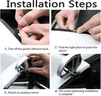 Car Blind Spot Mirrors 2 Pack - Universal Outside Rear View Mirror with Wide Field of View, Fog-Free Car Side Mirror Blindspot