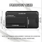Car Sun Visor Storage Bag, Soft Leather Surface Organizer, Scratch-Resistant Auto Sunshade Organizer Bag, Can Store ID Card, Eyeglasses, Pen, Driving License etc (Black)