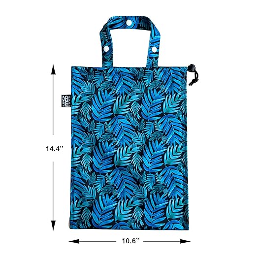Cute Hanging Car Trash Garbage Bag 100% Leakproof Waterproof Multipurpose for Car Back Front Seat Console with Hanging Strap (Leaves)