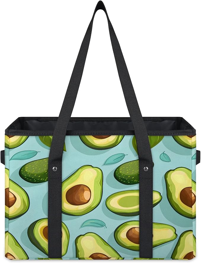 Reusable Grocery Bag, Foldable Large Shopping Tote Bag for Groceries Kitchen Picnic Car Trunk