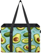 Reusable Grocery Bag, Foldable Large Shopping Tote Bag for Groceries Kitchen Picnic Car Trunk