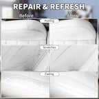 White Leather Recoloring Balm with 100ml Mink Oil,Leather Couch Scratch Remover,Leather Repair kit for Vinyl Furniture and Ca
