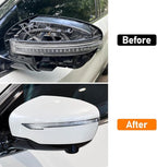 Moonlinks Compatible with Nissan Rogue 2014-2020/Murano 2015-2024/Pathfinder 2017-2020 Left Driver Mirror Cover Replacement, White Left Side Clip-on Mirror Cap Replaces for 96374-4BA0A