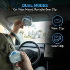 Pouch Can Holster for Car & Belt Fits Zyn Can Tins, Holster Clip to Belt or Car Sun Visor, Keychain for Can - Silver