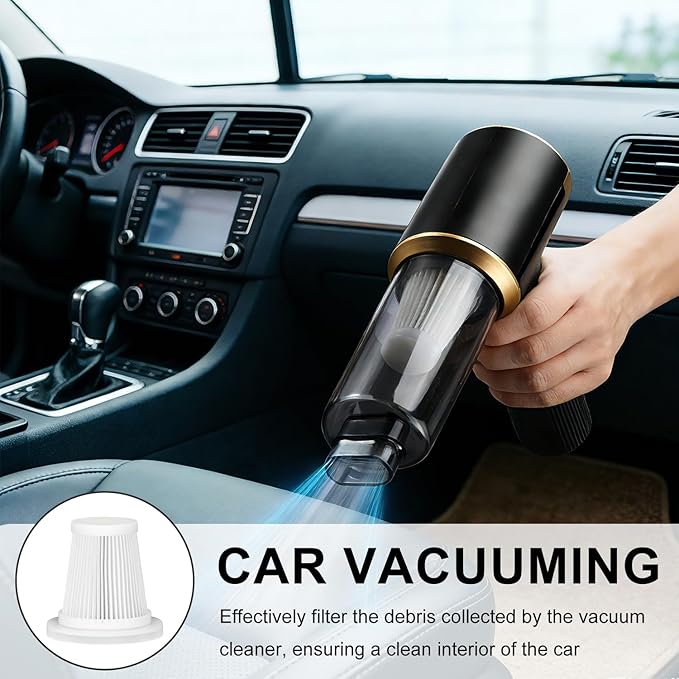 Replacement Filter Compatible with JIXINMIYUE HX-606 & A9life SY01-Q8 Car Vacuum Portable Cordless Handheld Vacuum Cleaner Fi