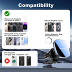 for MagSafe Car Mount with USB C Car Charger & Dual USB-C Car Power Adapter,Air Vent Dashboard Wireless Charger Phone Holder Mount for iPhone Air 17 Pro Max 16 15 14 13 12, Galaxy S25, Fast Charging