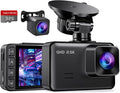 Dash Cam Front and Rear, 2.5K+1080P Dual Dash Camera for Cars, 2’’ Display Mini Car Camera, G-Sensor Dashcam, Night Vision, 2