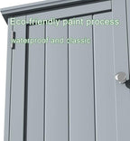 ChooChoo Bathroom Cabinet Wall Mounted 2-Door with 3 Open Shelves, Wooden Medicine Cabinets with Adjustable Shelf, Space Save