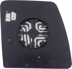 TRQ Driver Side Mirror Glass with Backing Plate Heated Compatible with 2012-2021 Nissan NV1500 2012-2018 NV2500 NV3500