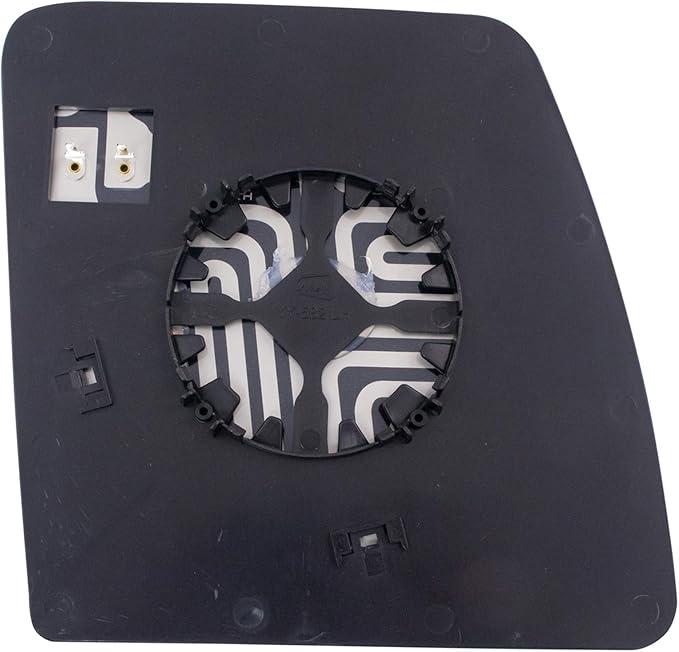 TRQ Driver Side Mirror Glass with Backing Plate Heated Compatible with 2012-2021 Nissan NV1500 2012-2018 NV2500 NV3500