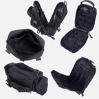 Universal Tactical Car Seat Back Organizer Bag Tactical Molle Vehicle Organizers Panel Vehicle Protector Organizers with 5 Detachable Pouches for Car Truck Ford Jeep (Model B-Black)
