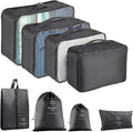 8 Set Packing Cubes for Suitcase, Packing Cubes for Carry on Suitcases, Luggage Organizer for Travel Essentials, Large Mesh L