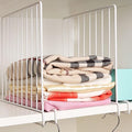 Shelf Dividers, 8 Pack Closet Organizers and Storage, Metal Closet Dividers Shelf Organizer for Wood Shelves, Linen Closet Or