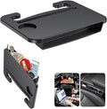 2-in-1 Steering Wheel Desk - Steering Wheel Tray Table with Seat Gap Filler Organizer | Car Food Tray for Driver | Car Desk for Laptop & Eating - Work Road Trip Essentials Accessories