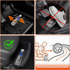 Under Seat Storage Organizer for Tesla Model Y 2025 2026 Refresh (Juniper), Upgraded TPE Double Layer Hidden Storage Box, 2pc