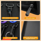 Sdstone Zippered Key Organizer Case Waterproof and Fireproof Key Binder with 36 Hooks and Tags, Key Storage Book for Offices 