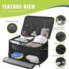 Golf Trunk Organizer, 2 Layer Golf Storage Bag, Waterproof Car Golfer Organizers with Ventilation Compartment for 2 Pairs