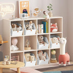 Homsorout Fabric Closet Storage Cubes - 8 Pack Square Storage Bins with Dual Handles for Clothes, Towels, Toys, Cube Storage 