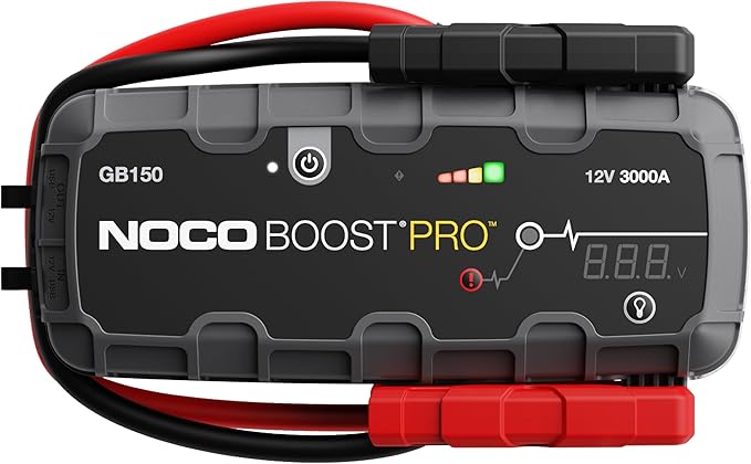 NOCO Boost GB150: 3000A UltraSafe Jump Starter - 12V Lithium Battery Booster Pack, Portable Jump Box, Power Bank & Jumper