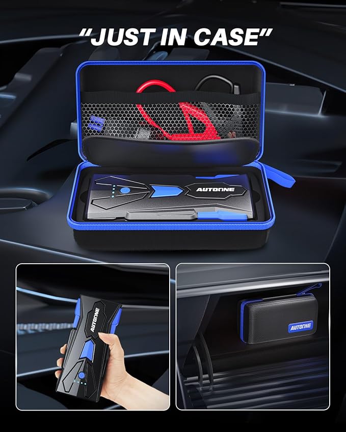 AUTOONE 6000A Car Battery Jump Starter Up to All Gas & 12L Diesel Engine, Car Battery Jumper Starter Portable 12V Jump Box