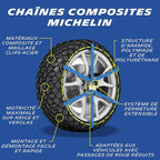 Michelin 008317 Snow Chains, Easy Grip Evolution Group, EVO 17, Set of 2