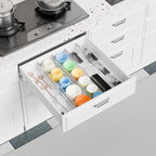 Yieach 8 Pack Clear Expandable Deep Drawer Separators From 15 to 21'' - 3.2 Inch Tall Acrylic Drawer Dividers for Clothes,Dre