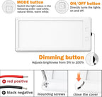 8 Pack RV Lights Interior,3 Color RV LED Super Bright Fixture,12V RV Ceiling Dome Light with ON/Off Dimmable Switch Energy Saving Gift Package for RV/Camper/Car/Trailer/Boat