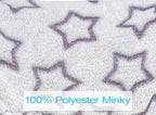 Niko Easy Wash Children's Car Seat Cover & Liner -Minky -Silver Star -Perfect for Winter Weather-Universal Fit -Crash Tested 