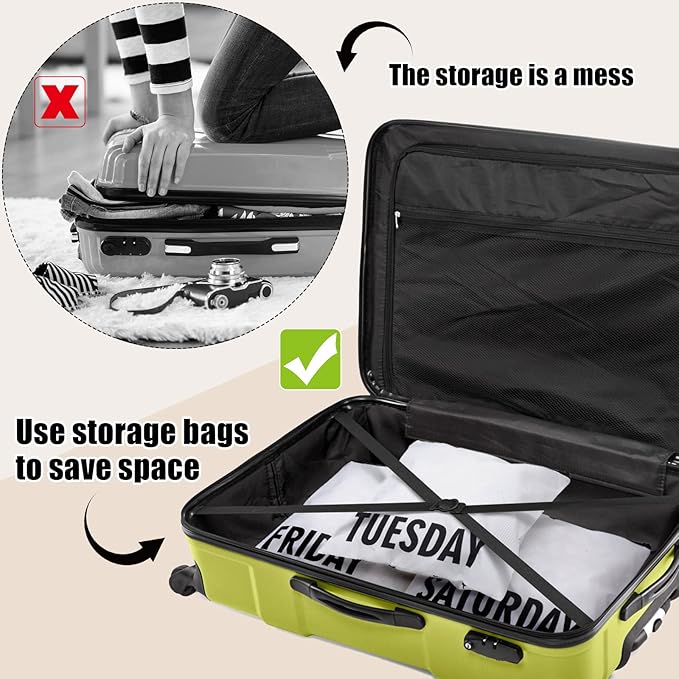 Oudain Packing Cubes Kids and Baby Travel Organizer Pouches Suitcases and Luggage Travel Accessories for Boys and Girls Summe