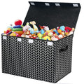 Mayniu Large Toy Box Chest with Lid, Kids Toy Storage Organizer Bins Basket for Living Room, Nursery, Closet, Bedroom, Playro