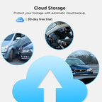 LAMTTO 4G LTE Cellular Car Security Camera Anti Theft GPS Tracker for Vehicle Safe, Dual Dash Cam Front Inside, Alarm Real-ti