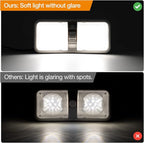 RV Led Lights Interior 12v Volt Fixtures, 1000LM 8W Camper Light For Inside, Rv Ceiling Dome Lamp Led 12v With Switch For RV/Camper/Trailer/Boat (Natural White,4000K-4500K,5pack).