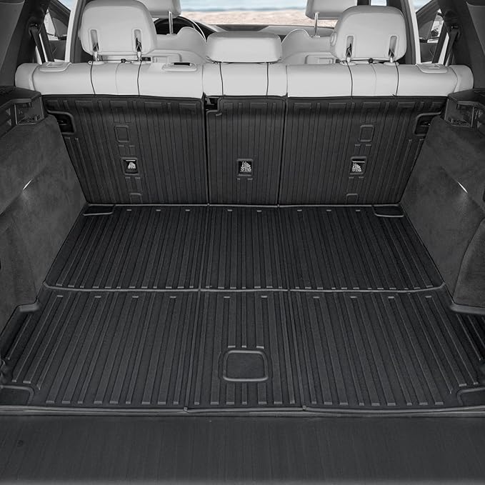 Floor Mats for BMW X5 G05 2019-2026, All Weather Floor Mats Trunk Cargo Liner with Backrest Protectors and Door Sill Guards Accessories, Full Coverage Set (Only Fit 5 Seats)