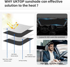 Sun Shade Sunshade for Lexus ES 2019-2024 2025 ES250 ES300h ES350 Windshield Cover, 4-Layers Sun Shield 250T Silver Coating Sun Visor Foldable Window Shade Blocks UV Rays Car Accessories
