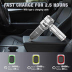Car Vacuum Portable Cordless 22000PA High Power with Brushless Motor 4-in-1 Compressed Air Duster & Air Blower & Pump Hand He