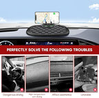 Wuyaoyao Multifunction Car Anti-Slip Mat Auto Phone Holder, PVC Car Dashboard Non-Slip Pad Phone Mount with Temporary Parking