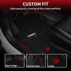 LASFIT Floor Mats for Toyota RAV4 2013-2018(Not Fit Hybrid) All Weather TPE Mats Custom Fit Floor Liner for Toyota RAV 4 LE/XLE/SE/Limited/Adventure Front and Rear 2 Row Car Mats,Black