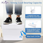 File Organizer Box with Lid & Handle, Thickened Cardboard Hanging File Folder Storage Boxes for Letter Size, Portable Filing 