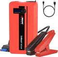 Wagan EL7601 iOnBoost V8 Slim Jump Starter 1200A Peak 12V Portable Lithium Car Battery Booster for Up to 4.0L V8 Gas or 2.0L