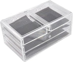 Ruilogod Acrylic Cosmetics Storage Case Display Box Jewelry Holder Organizer Set 2 in 1 (id: e39 e9b f76 1b8 295