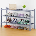 Smiry Shoe Rack, 3 Tier Thick Long Bamboo Shoe Organizer, Stackable Free Standing Wooden Shoe Storage Shelf for Closet, Entry