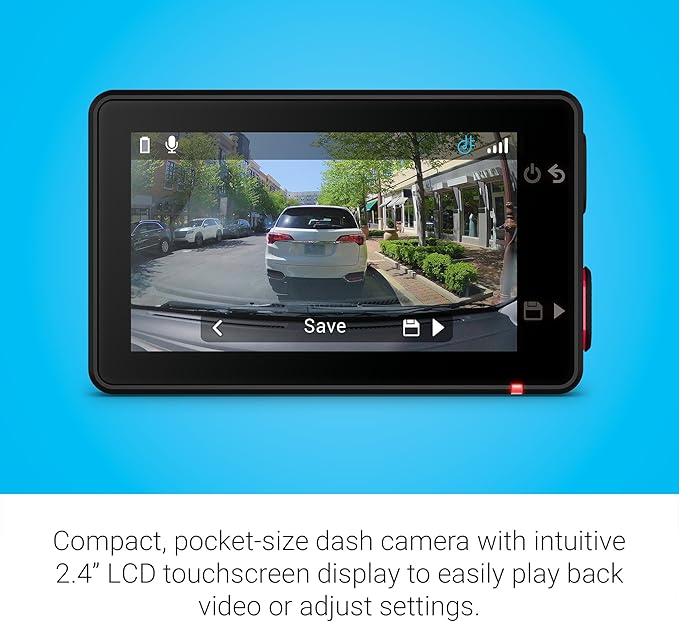 Garmin Dash Cam™ X310, Compact 4k Ultra HD Touchscreen Dash Cam with a 140-degree Field of View, Built in Clarity™ Polarizer,